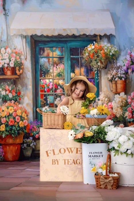 Painted Spring Flower Shop Sweep (WM)