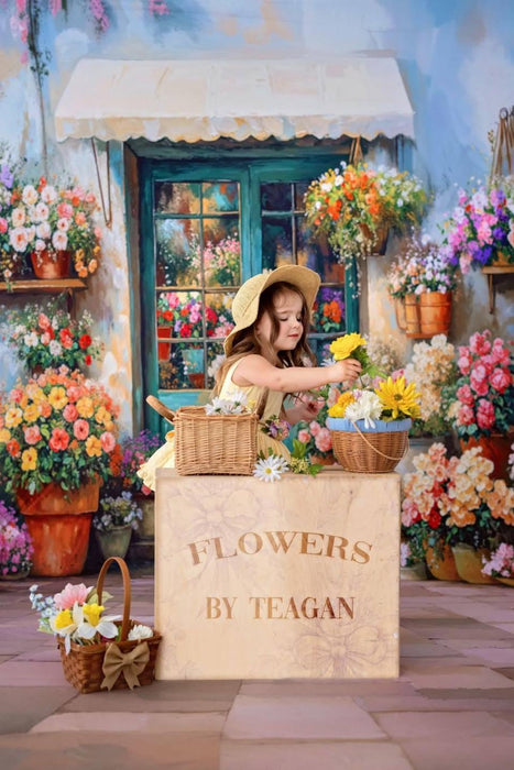 Painted Spring Flower Shop Sweep (WM)