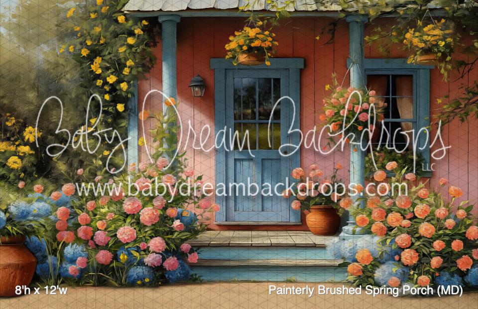 Painterly Brushed Spring Porch (MD)