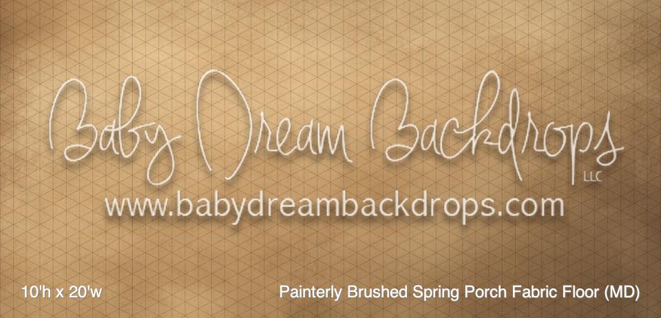 Painterly Brushed Spring Porch Fabric Floor (MD)