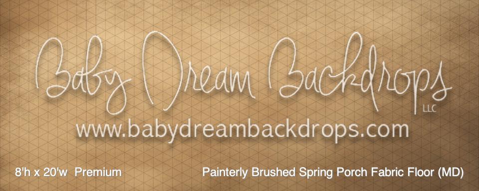 Painterly Brushed Spring Porch Fabric Floor (MD)