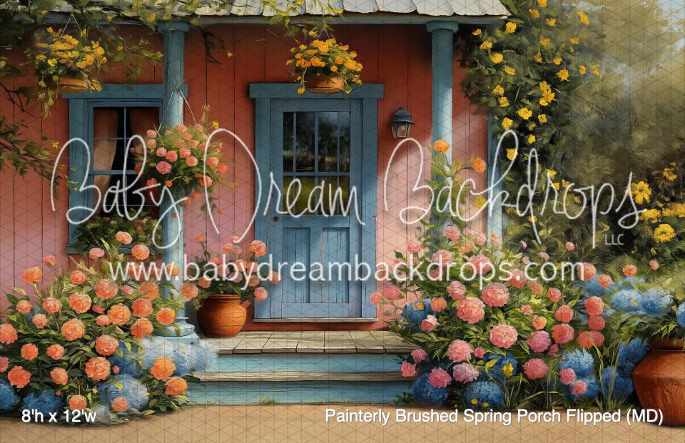 Painterly Brushed Spring Porch Flipped (MD)
