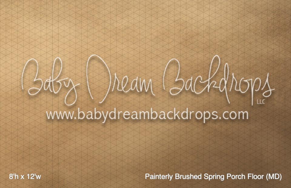 Painterly Brushed Spring Porch Fabric Floor (MD)