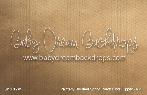 Painterly Brushed Spring Porch Floor Flipped (MD)