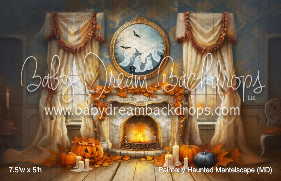 Painterly Haunted Mantelscape (MD)