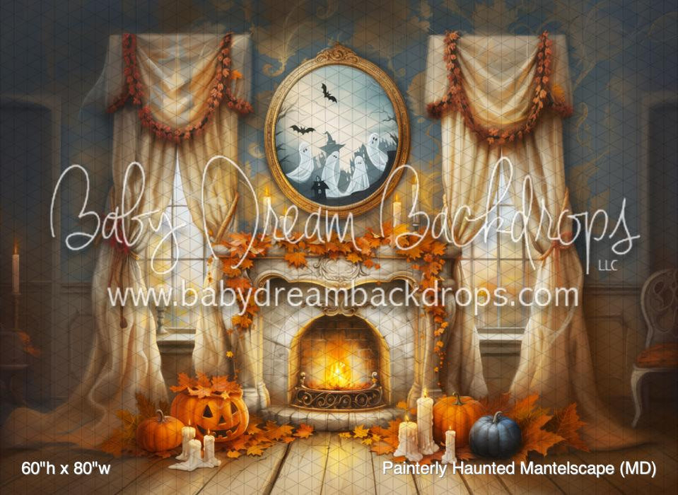Painterly Haunted Mantelscape (MD)