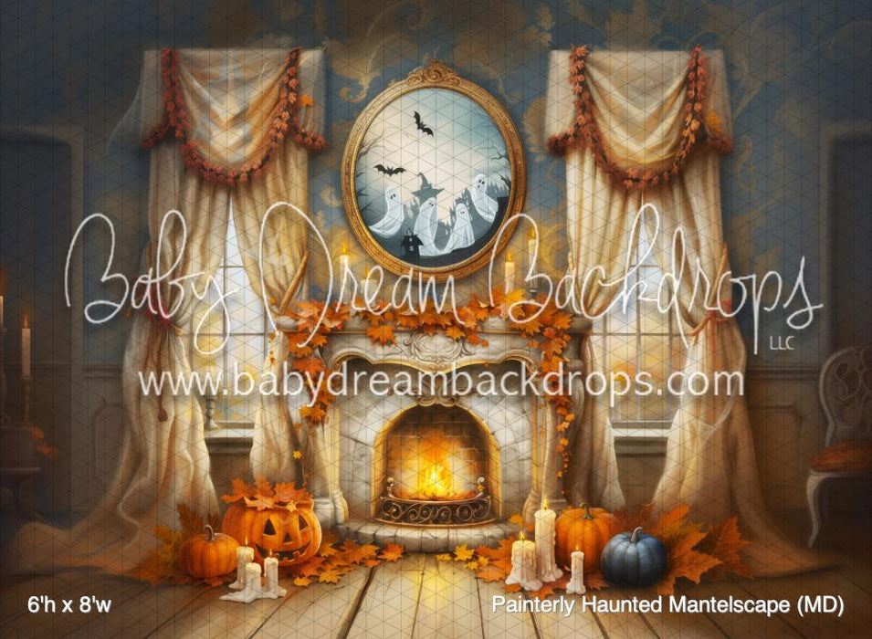 Painterly Haunted Mantelscape (MD)