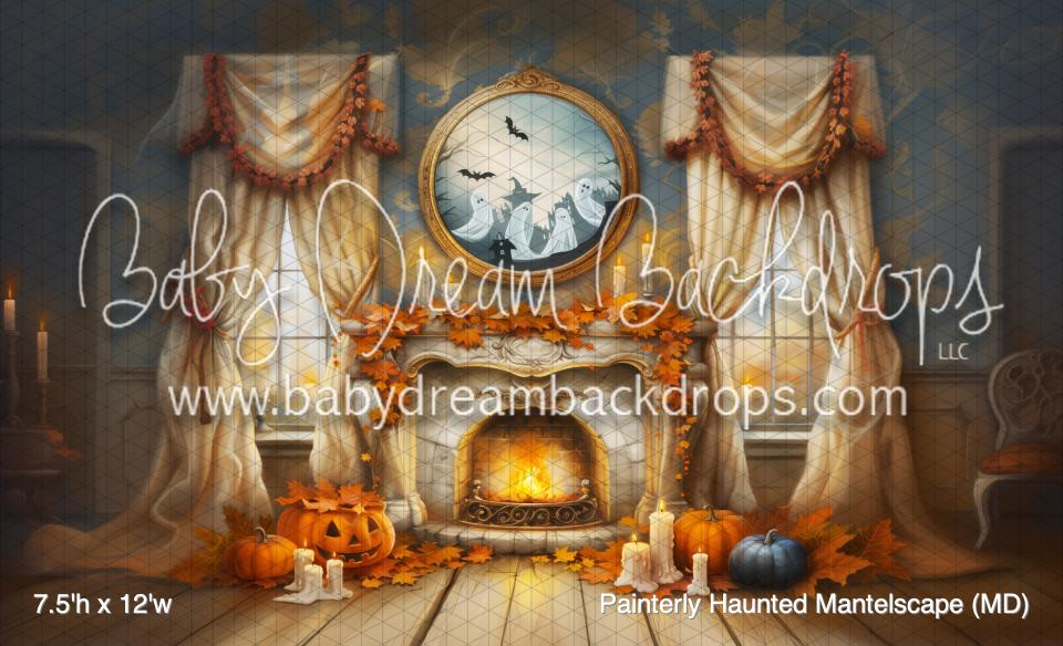 Painterly Haunted Mantelscape (MD)