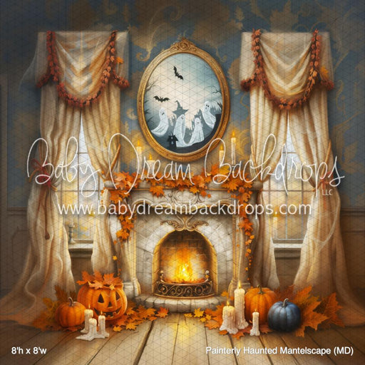 Painterly Haunted Mantelscape (MD)