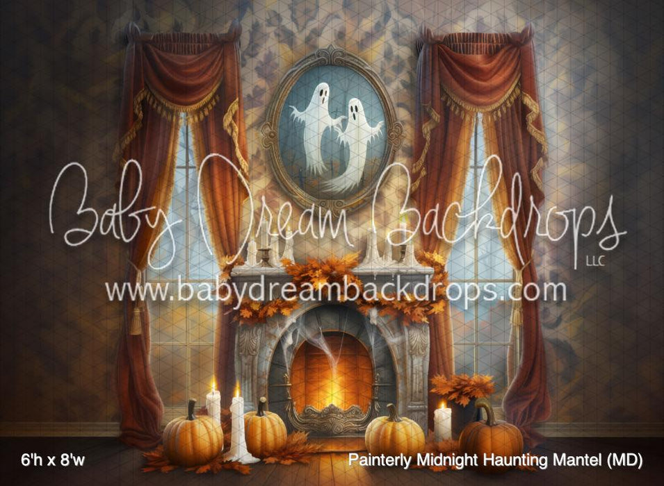 Painterly Midnight Haunting Mantel (MD)