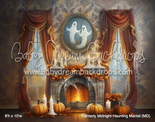 Painterly Midnight Haunting Mantel (MD)