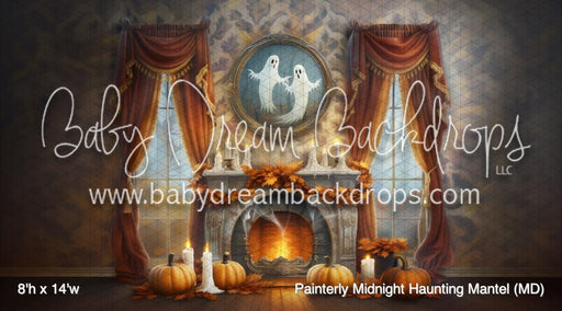 Painterly Midnight Haunting Mantel (MD)