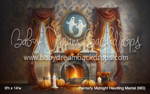 Painterly Midnight Haunting Mantel (MD)