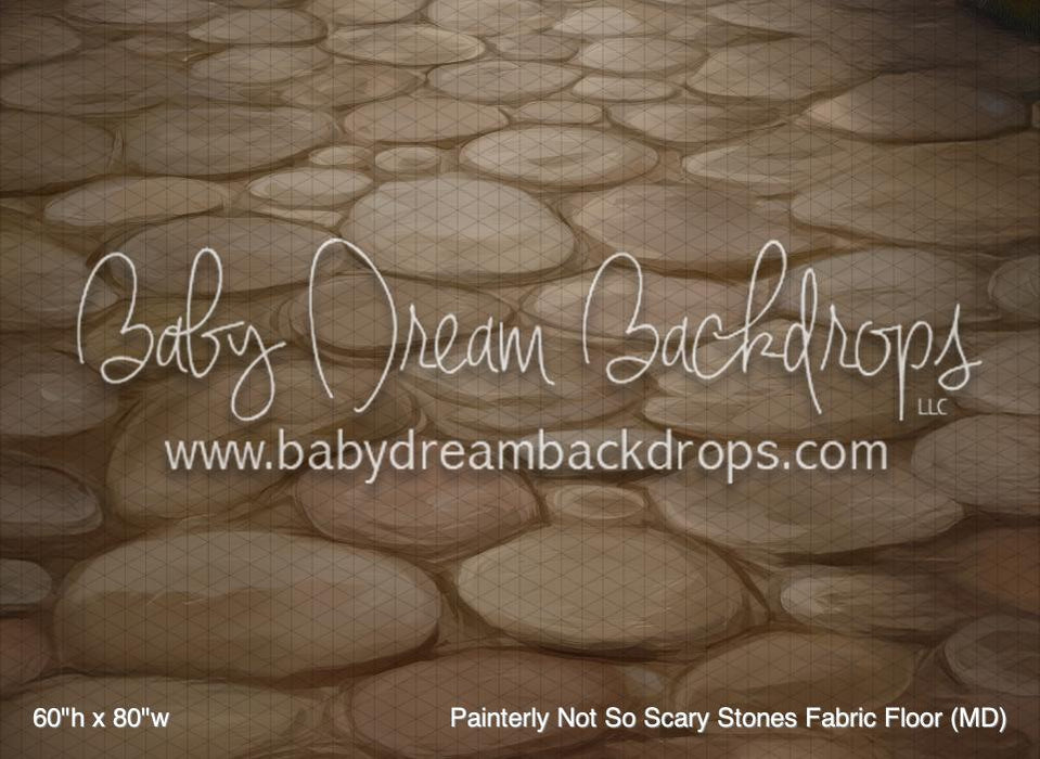 Painterly Not So Scary Stones Fabric Floor (MD)