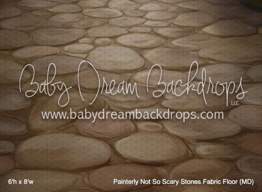 Painterly Not So Scary Stones Fabric Floor (MD)