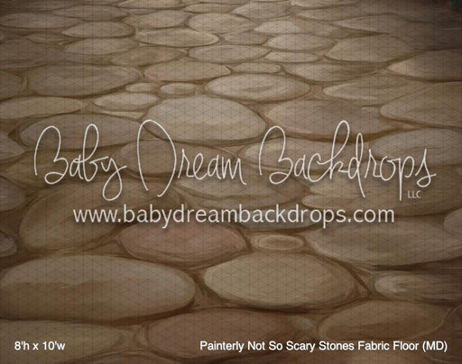 Painterly Not So Scary Stones Fabric Floor (MD)