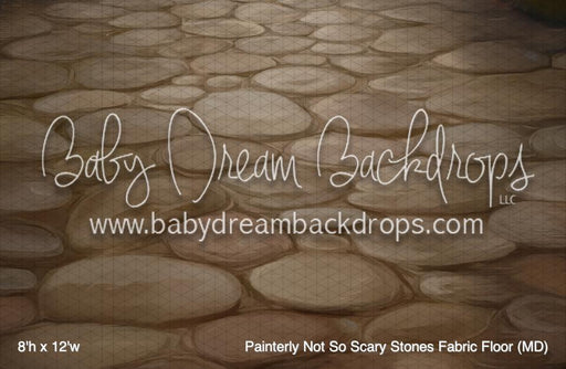 Painterly Not So Scary Stones Fabric Floor (MD)
