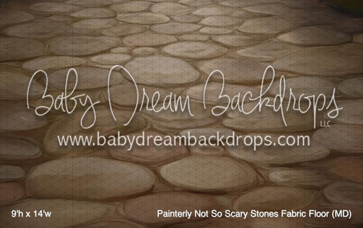 Painterly Not So Scary Stones Fabric Floor (MD)