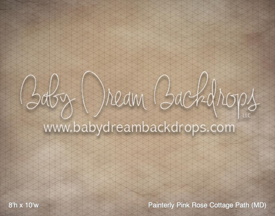 Painterly Pink Rose Cottage Path (MD)