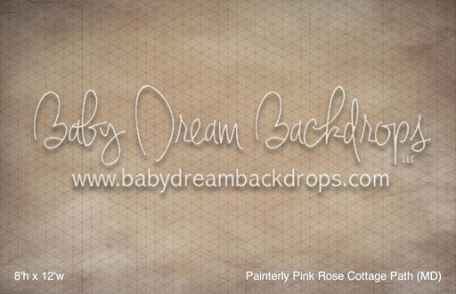 Painterly Pink Rose Cottage Path (MD)
