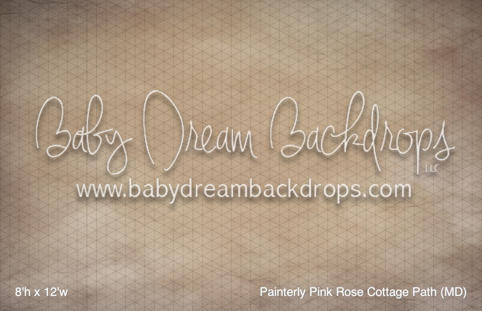 Painterly Pink Rose Cottage Path (MD)