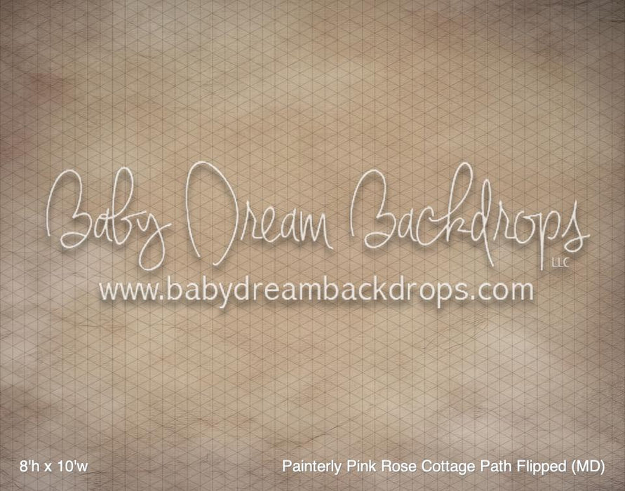 Painterly Pink Rose Cottage Path Flipped (MD)