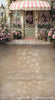 X Drop Painterly Pink Rose Cottage Sweep with Cobblestone (MD)