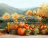 Painterly Pumpkins and Produce Side Wall (MD)