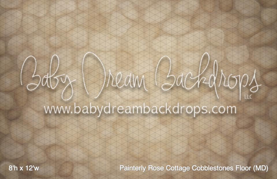 Painterly Rose Cottage Cobblestones Floor (MD)