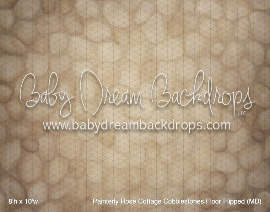 Painterly Rose Cottage Cobblestones Floor Flipped (MD)
