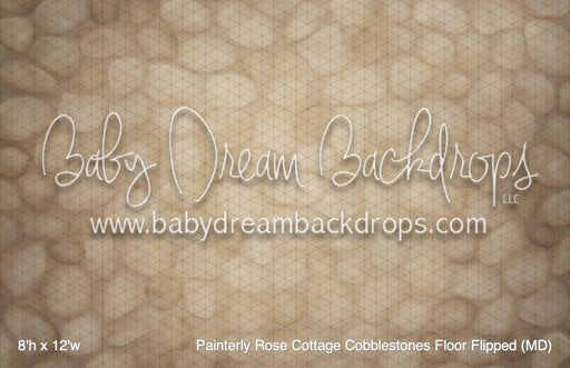 Painterly Rose Cottage Cobblestones Floor Flipped (MD)