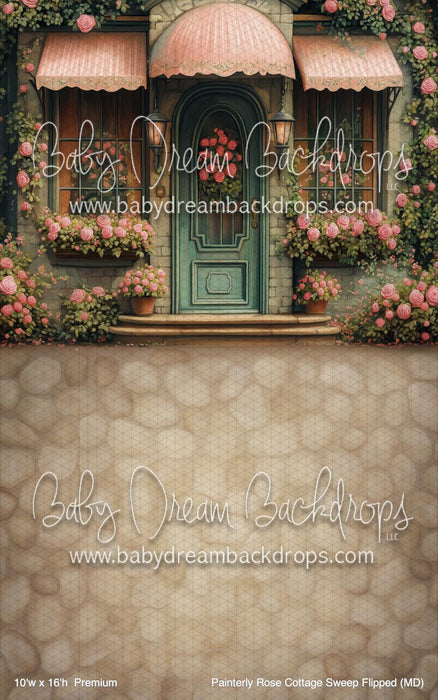 Painterly Rose Cottage Sweep Flipped (MD)