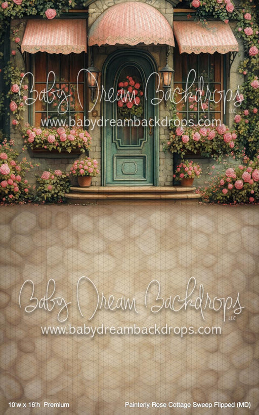 Painterly Rose Cottage Sweep Flipped (MD)