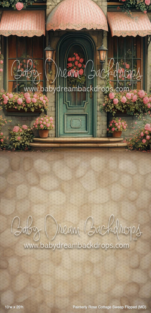 Painterly Rose Cottage Sweep Flipped (MD)