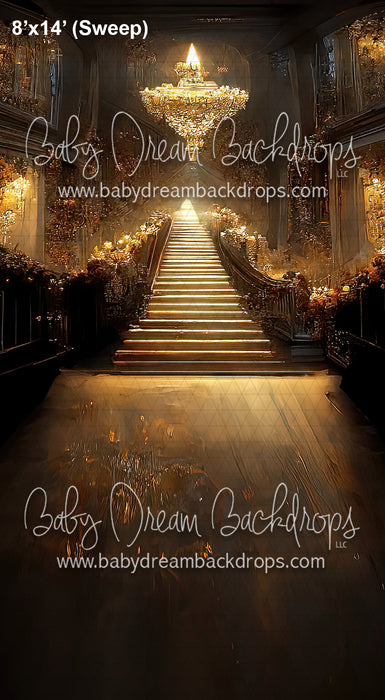 Sweeps Staricase Crystal Chandelier (BD)