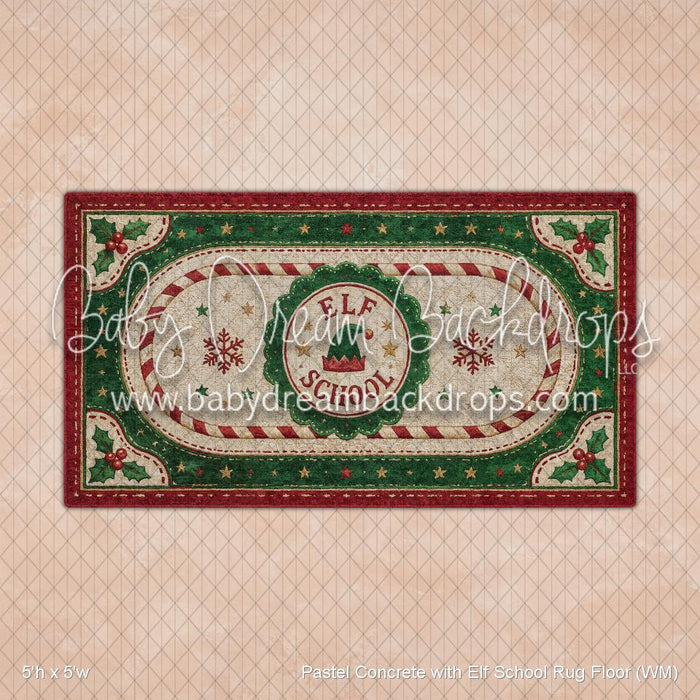 Pastel Concrete with Elf School Rug Floor (WM)