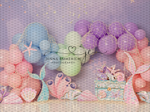 Pastel Mermaid Balloon Garland (JE)
