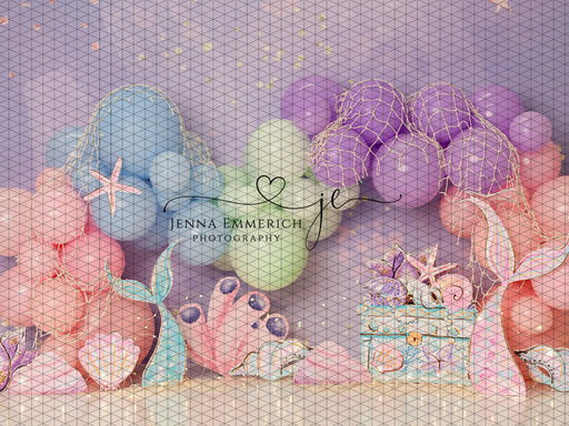 Pastel Mermaid Balloon Garland (JE)