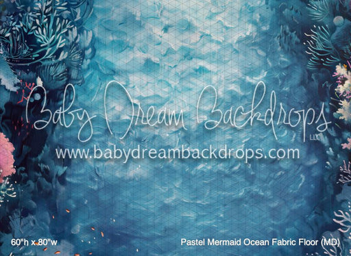 Pastel Mermaid Ocean Fabric Floor (MD)