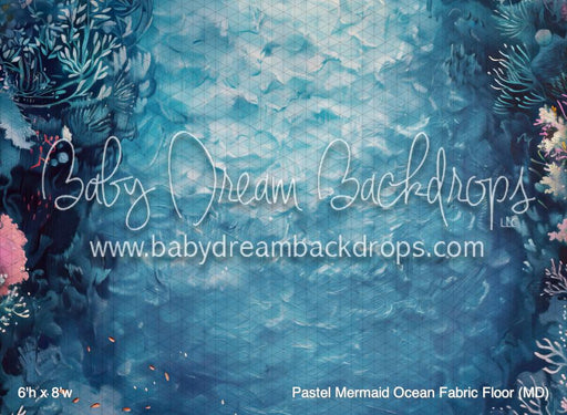 Pastel Mermaid Ocean Fabric Floor (MD)