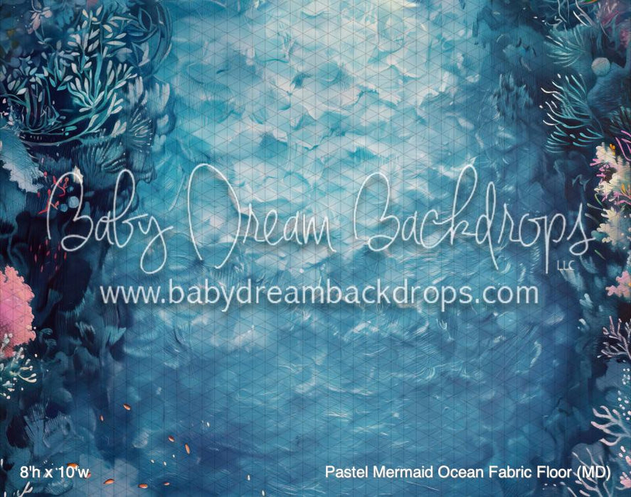Pastel Mermaid Ocean Fabric Floor (MD)