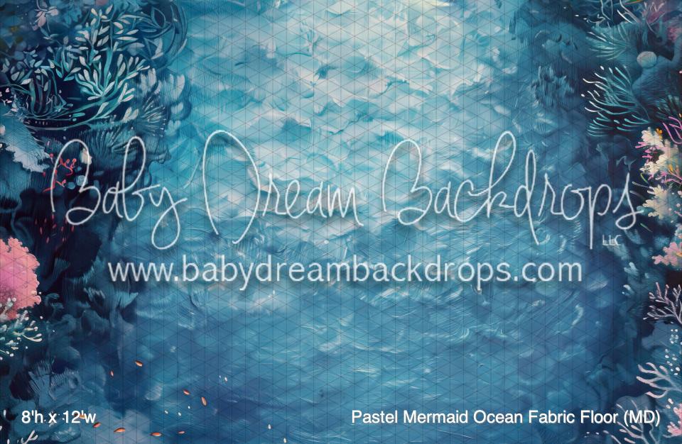 Pastel Mermaid Ocean Fabric Floor (MD)