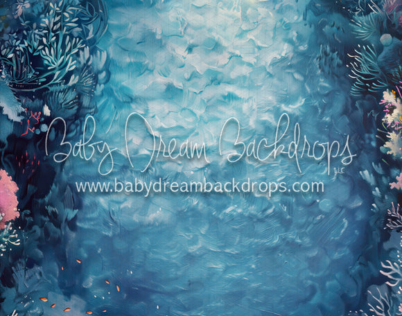 Pastel Mermaid Ocean Fabric Floor (MD)