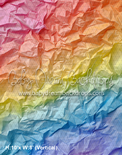 Pastel Rainbow Crumpled Paper (WM)