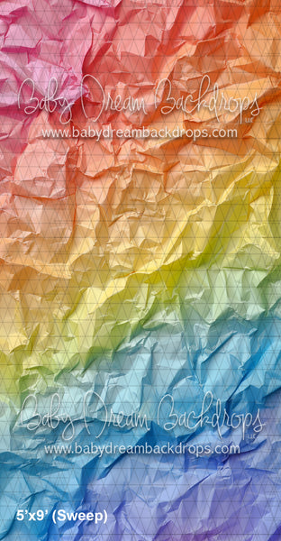 Pastel Rainbow Crumpled Paper (WM)