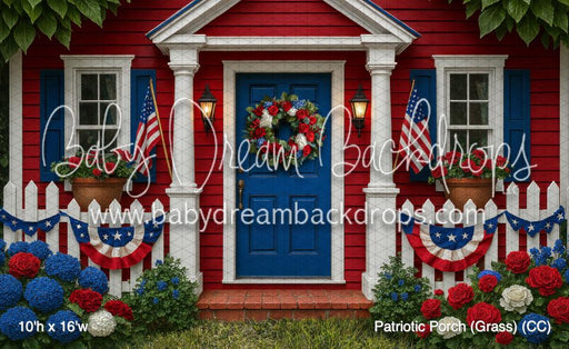 Patriotic Porch (Grass) (CC)