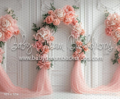 Peach Peonies Arch (VR)