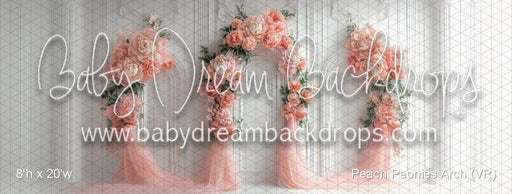 Peach Peonies Arch (VR)