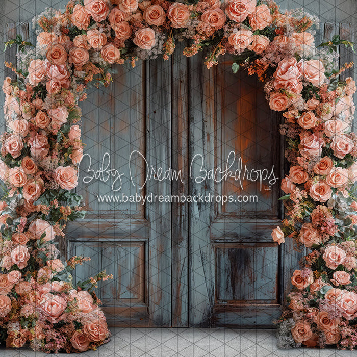 Peachy Spring Floral Arch (JA)
