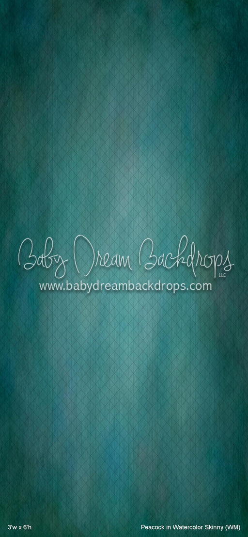 Peacock in Watercolor Skinny (WM)